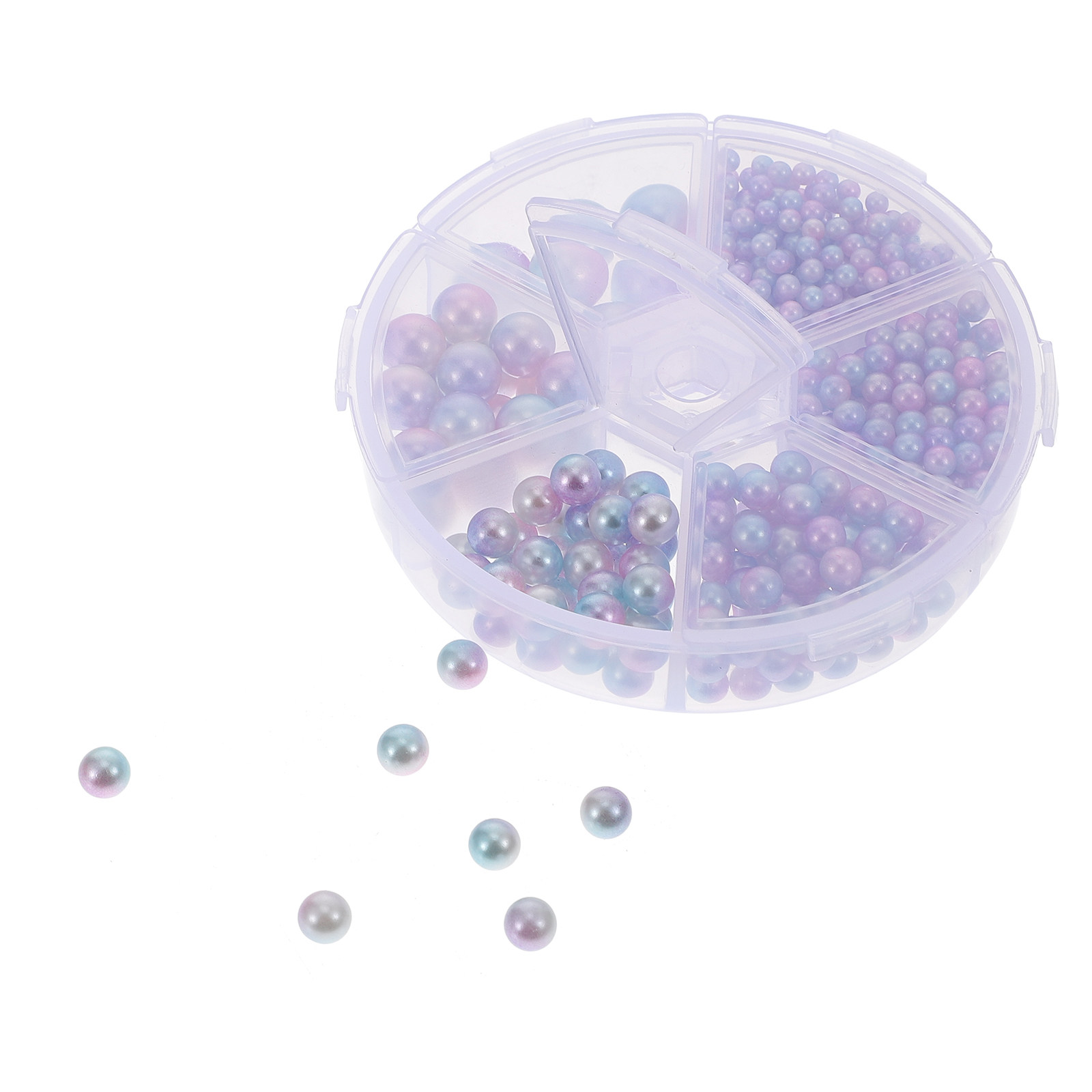 Embellishment Glue Craft - 1개입 레진 진주 장식, 평평한 뒷면으로