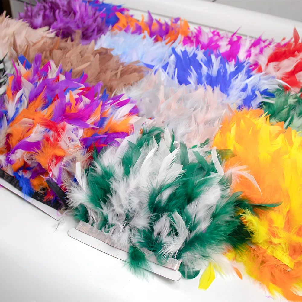 1M 5M 10M 투톤 터키 깃털 장식 10-15cm  - Feather Trim Marabou 리뷰 및 가격