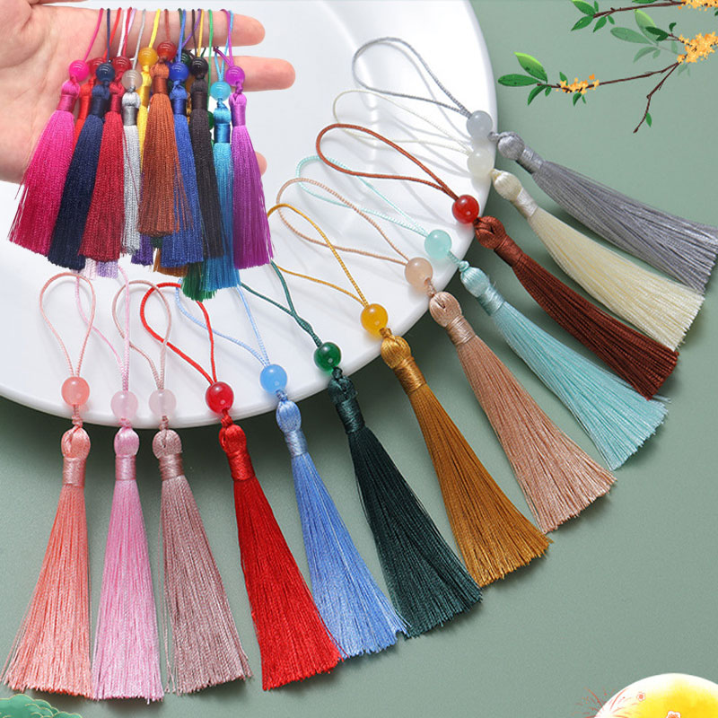 5-100Pcs 책갈피 파란색 된 Tassels 폴리  - Beaded Trim Fringe 리뷰 및 가격