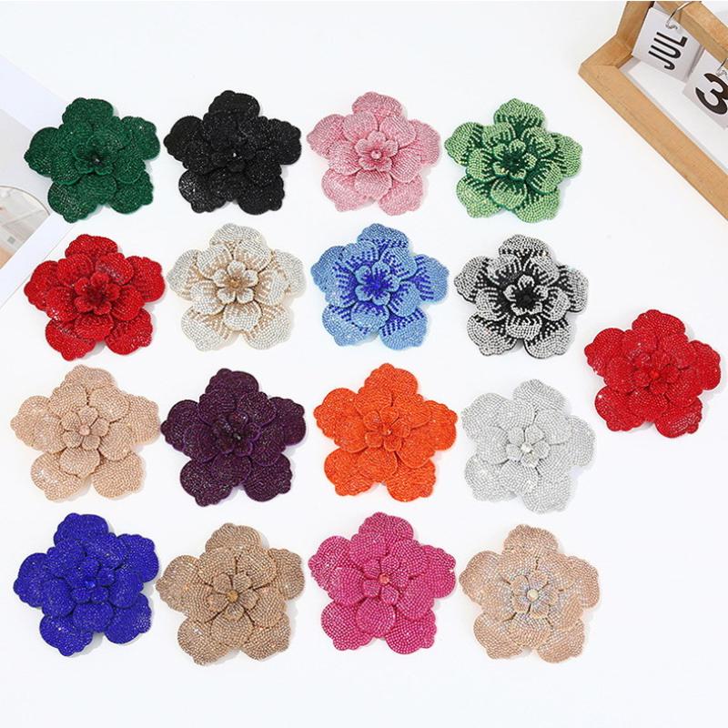 1개입 3D 카멜리아 라인스톤 꽃 패치 DIY 공예 재 - Embellish Craft 리뷰 및 가격