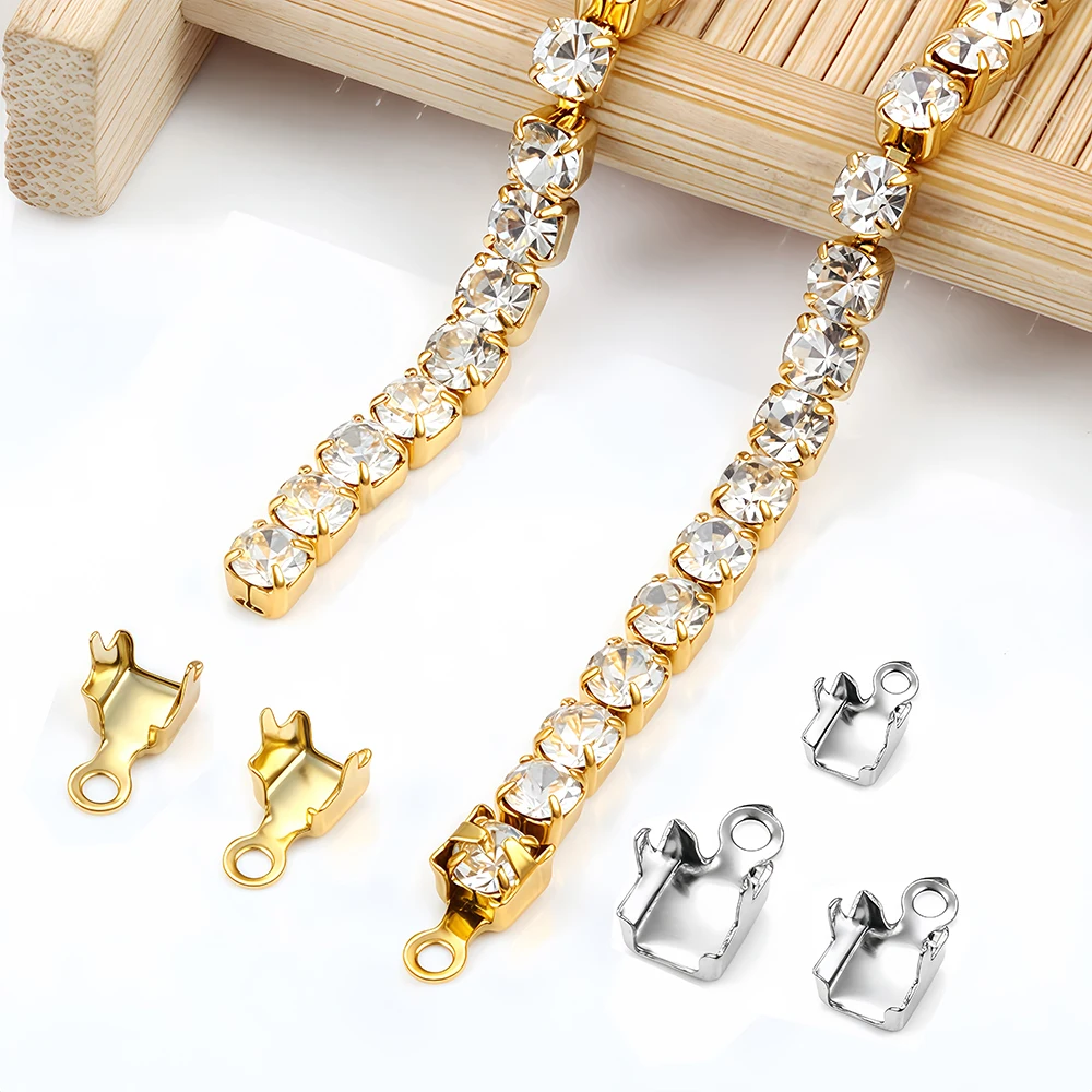 10/20Pcs 스테인레스 스틸 골드 크림프 트림 엔드 - Beaded Trim Fringe 리뷰 및 가격