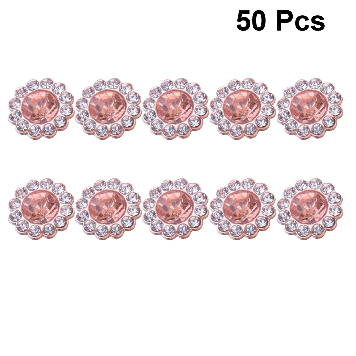50개입 진주 꽃 장식, DIY용 ABS 소재, 평평한 - Embellishment Glue Craft 리뷰 및 가격
