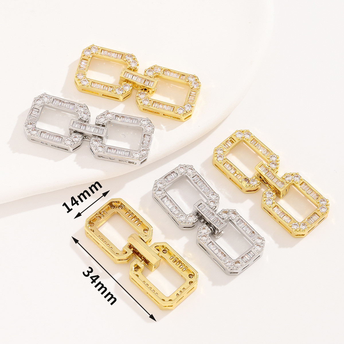 주야 18K 금도금 장식용 섹터 패스너 커넥터 잠금 클 - Embroidery Craft 리뷰 및 가격